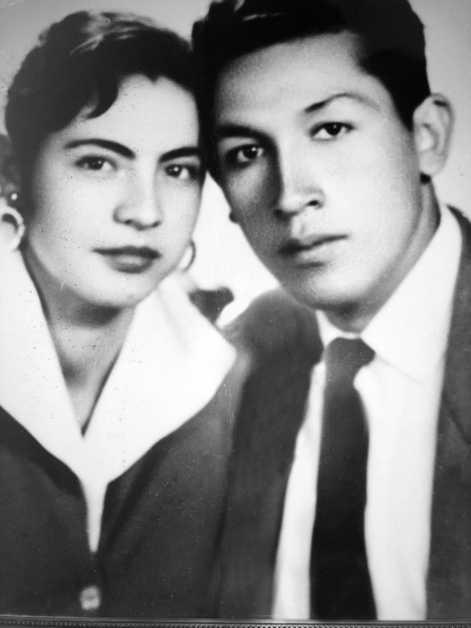 Headshot of a young Ana Beatriz and Fausto Anibal Rosero together