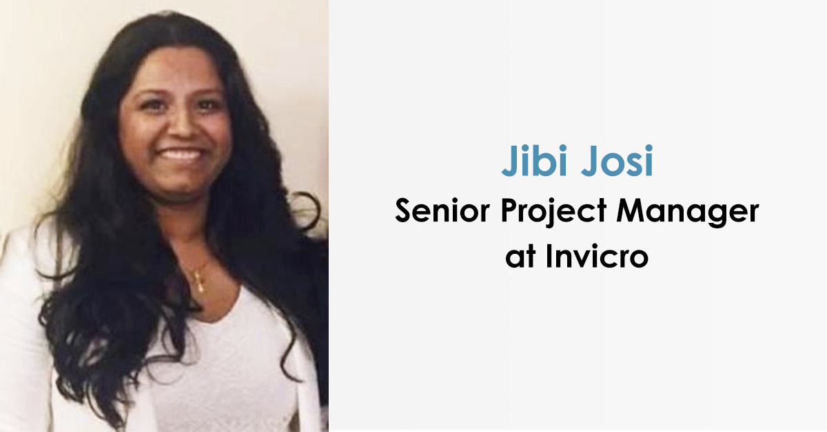 headshot of Jibi Josi with the next "Senior Project Manager at Invicro"